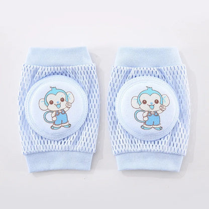 Genouillère bebe petit singe bleu