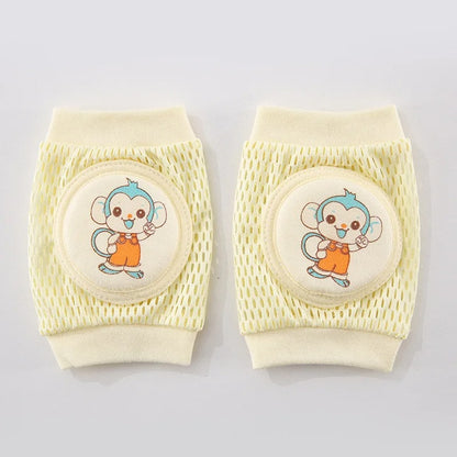 Genouillère bebe petit singe jaune clair