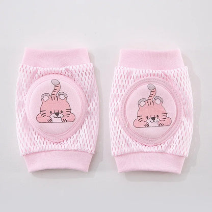 Genouillère bebe rose petit tigre