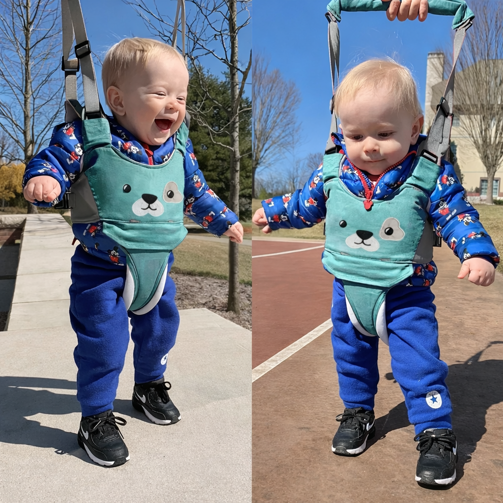 Harnais de marche bebe évolue avec lui 