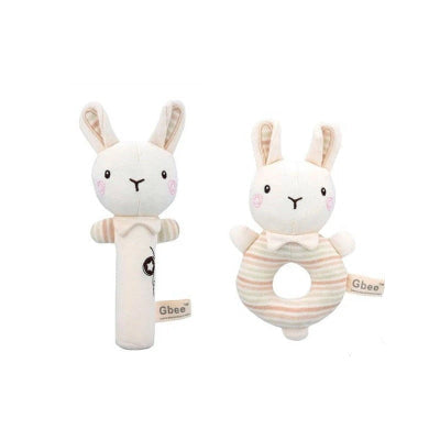 Hochet bébé couple lapin