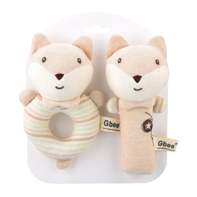 Hochet bébé couple renard