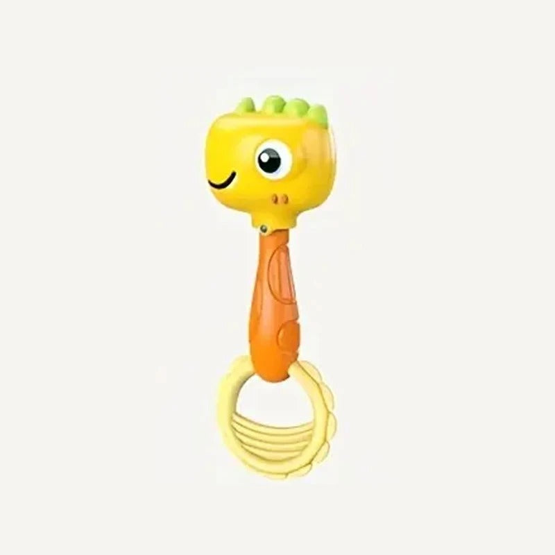 Hochet bébé dinosaure orange