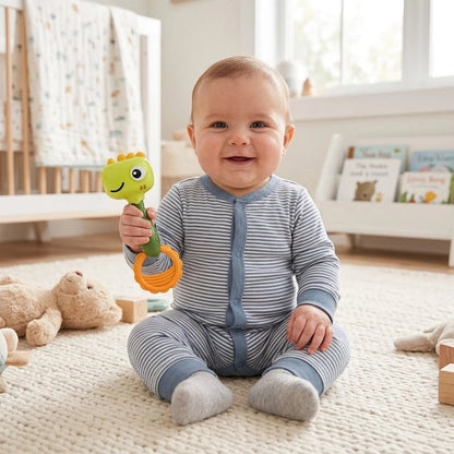 Hochet bébé ergonomique pour petite main 
