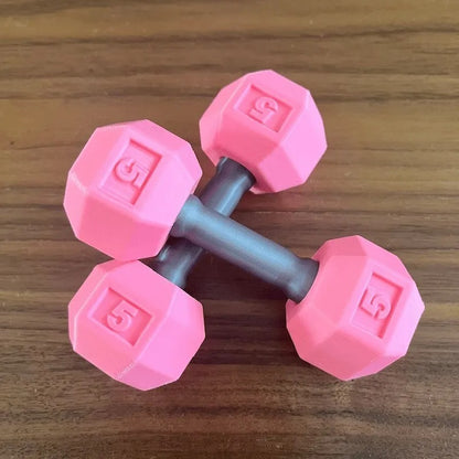 Hochet bébé haltère en silicone 