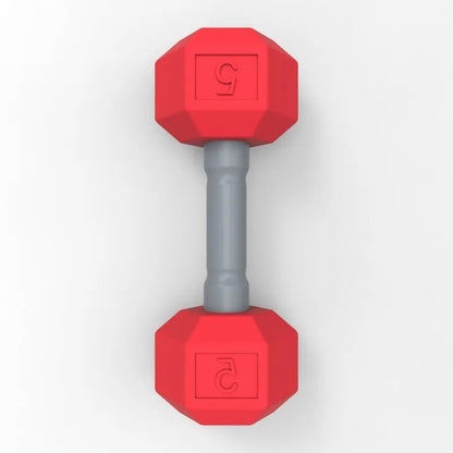 Hochet bébé haltère rouge