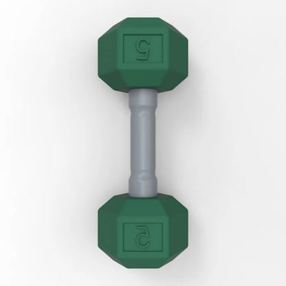 Hochet bébé haltère vert