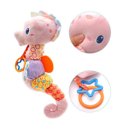 Hochet bébé hippocampe rose