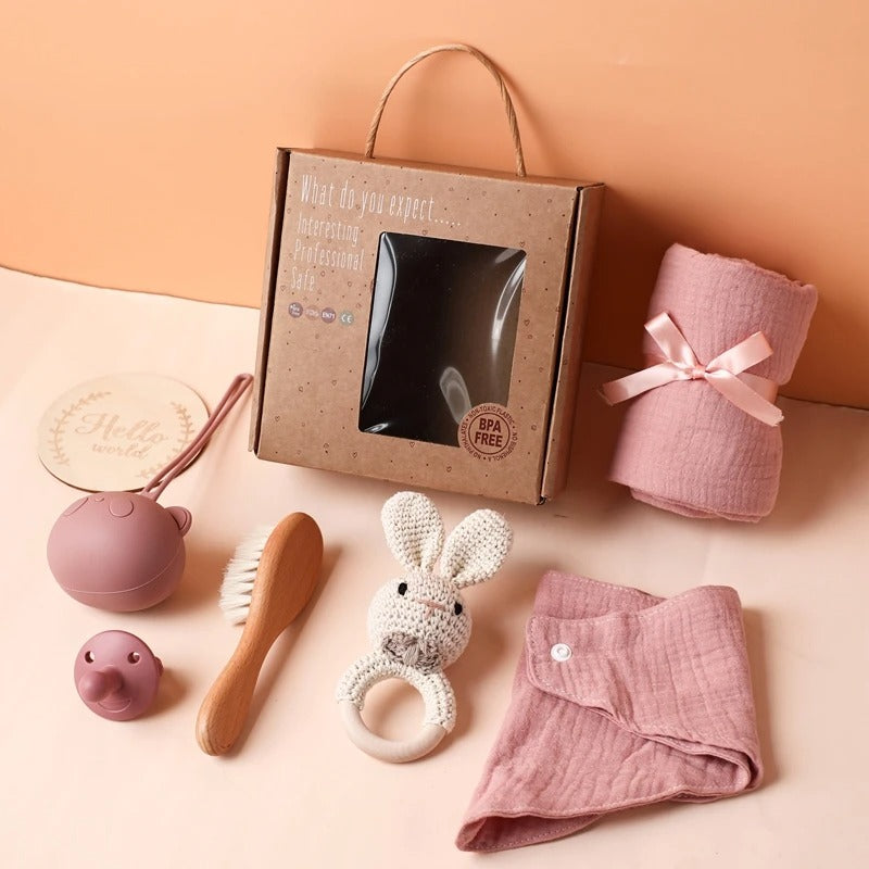 Hochet bébé lapin noeud papillon
