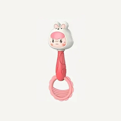 Hochet bébé lapin rose