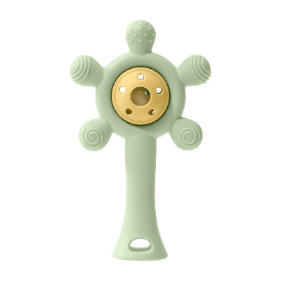Hochet bebe variante vert-jaune