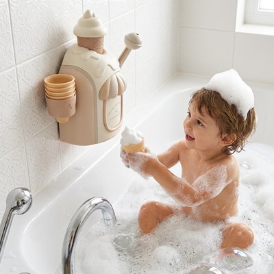 Jouet baignoire bebe faire une glace dans le bain