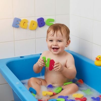 Jouet baignoire pour bebe lettres et chiffres pour apprentissage