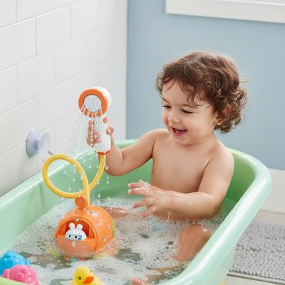 Jouet baignoire pour bebe qui capte l'attention