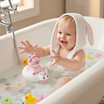 Jouet baignoire pour bebe empilage ludique