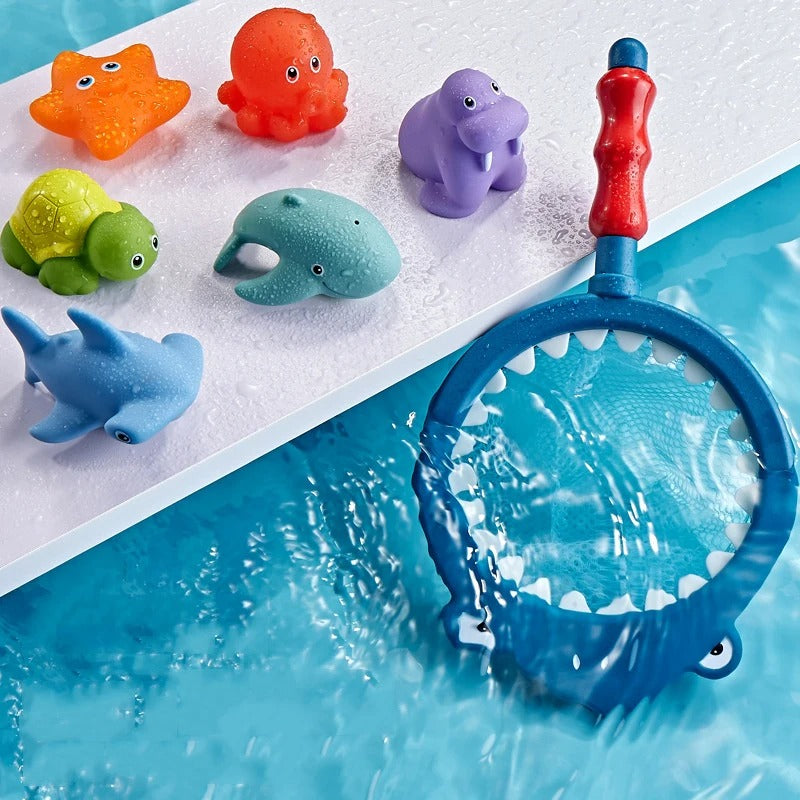 Jouet baignoire pour bebe pack bleu