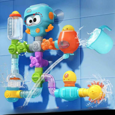 jouet bain bebe, ensemble de 21 pièces assemblées 