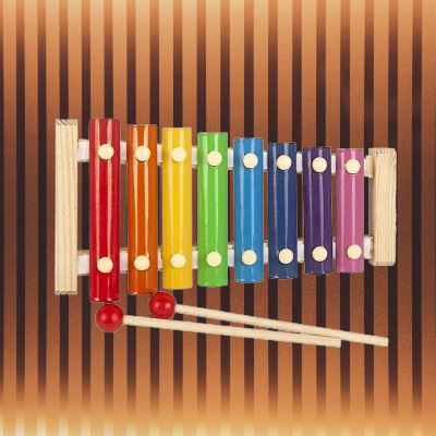 Jouet bebe bois xylophone au couleurs et sons divers