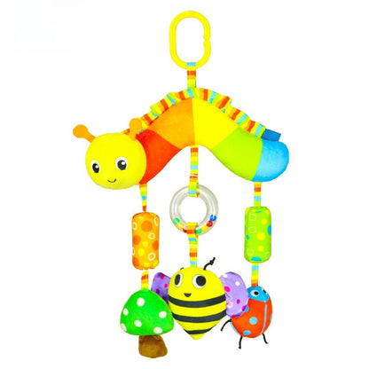 Jouet bebe chenille et hochets suspendus