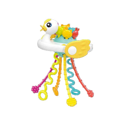 Jouet bebe eveil canard blanc