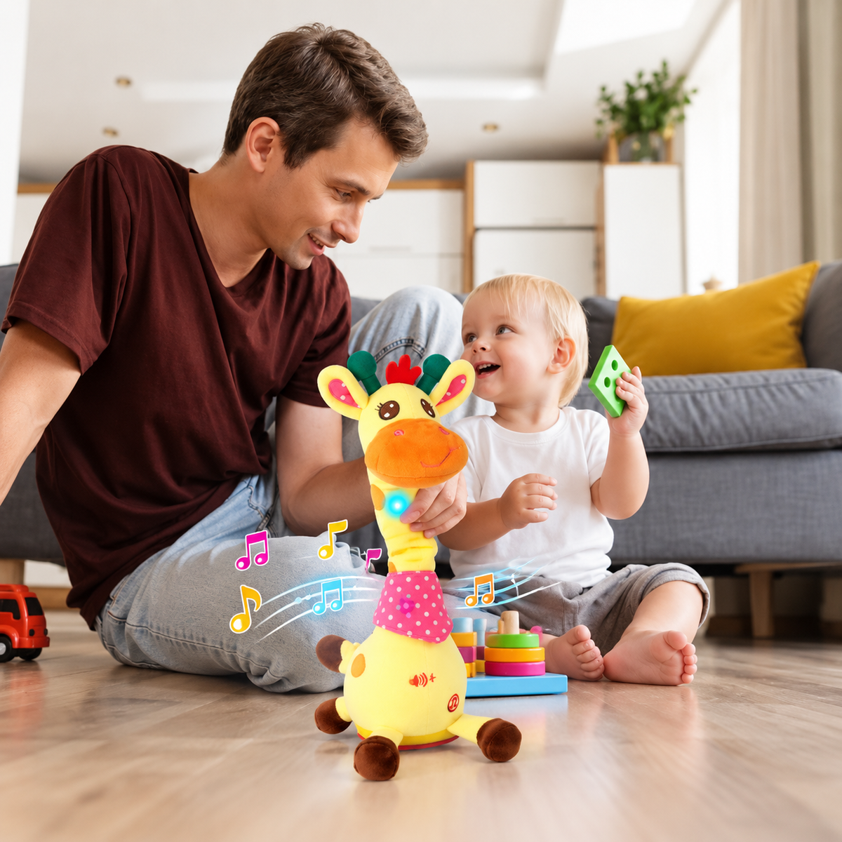 Jouet bebe eveil liaison entre papa et le tout petit