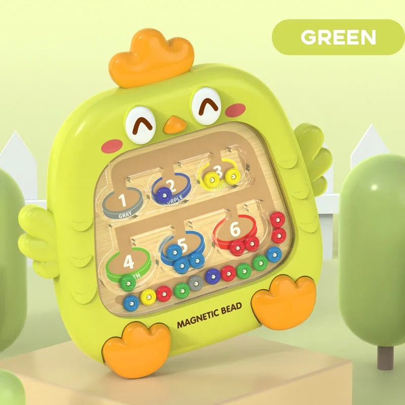Jouet bebe labyrinthe magnétique vert