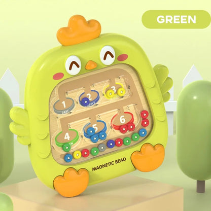 Jouet bebe labyrinthe magnétique vert