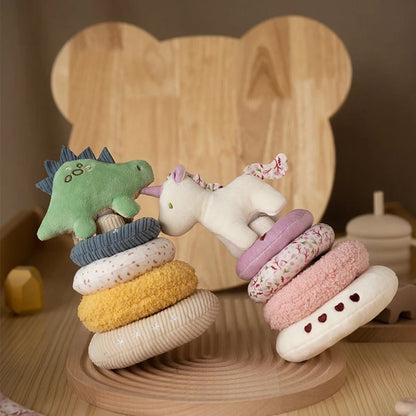 Jouet bébé petite licorne et tyrannosaure à empiler 