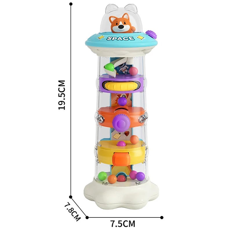 Jouet bebe spatial motrice et multicolore