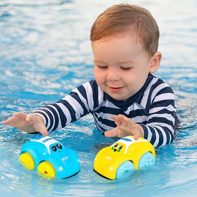Jouet de bain bébé petites voitures flottantes 