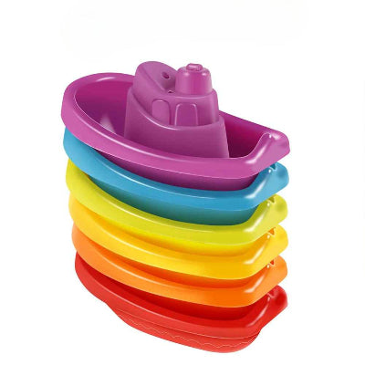 Jouet de bain bébé petits bateau coloré