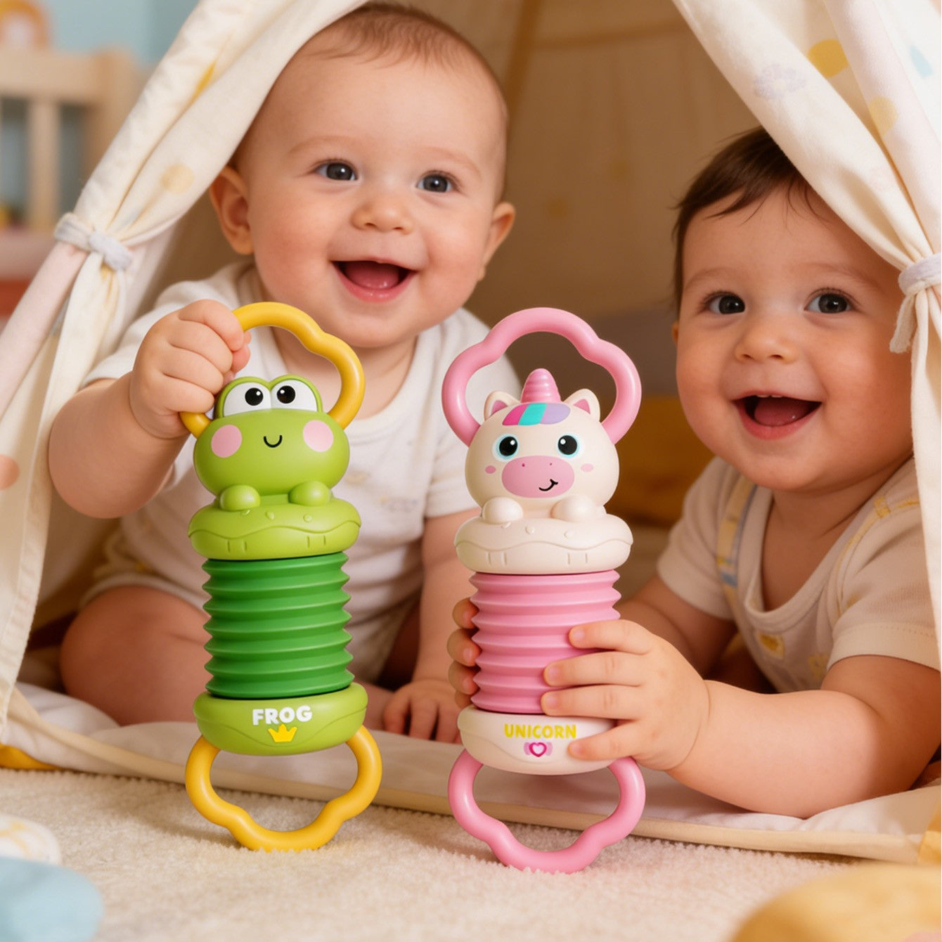 Jouet eveil bebe accordéon licorne