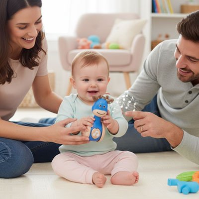 Jouet eveil bebe crée de la tendresse pour des moments de qualité en famille 