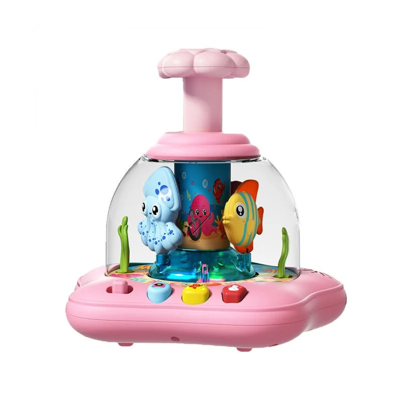 Jouet eveil bebe marin rose
