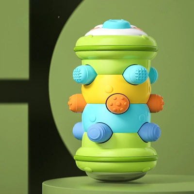 Jouet eveil bebe rouleau de motricité vert