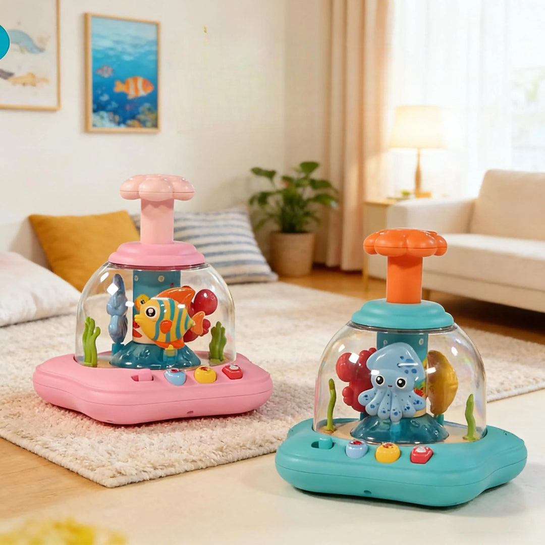 Jouet eveil bebe illustration de la vie sous l'eau 