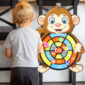 Jouet motricite bebe qui fait sauter, viser, lancer et sauter