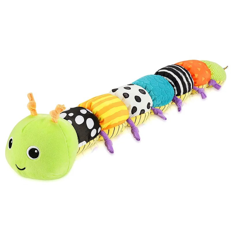 Jouet motricite bebe chenille vert