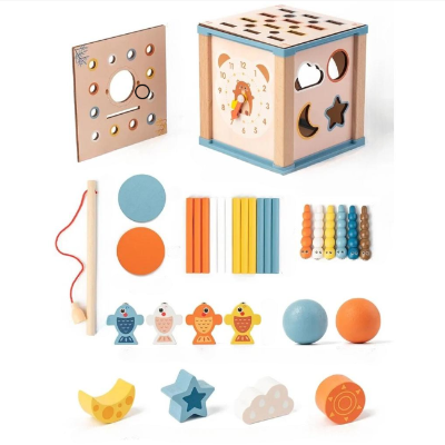 Les différentes composante d'éveil du cube motricité bébé