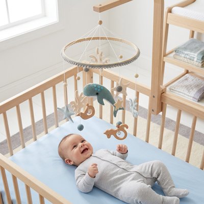 Avec mobile bebe, la coordination des sens se met en place  