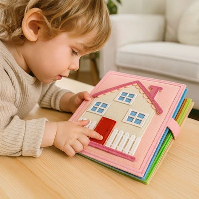 Livre bébé 1 an parfait pour l'éveil tactile