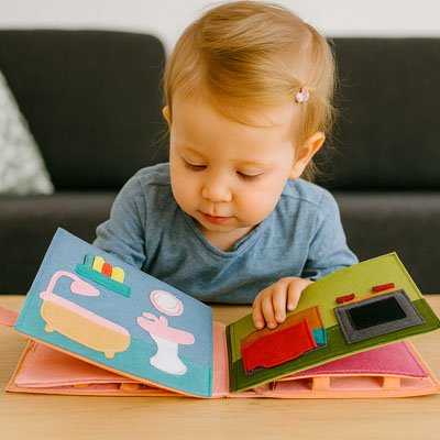 Livre bébé 1 an un univers chromatique différent