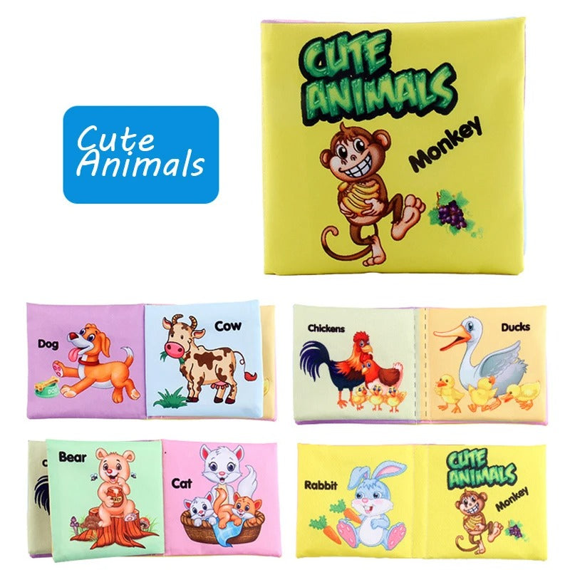 Livre bébé en tissus animaux mignons