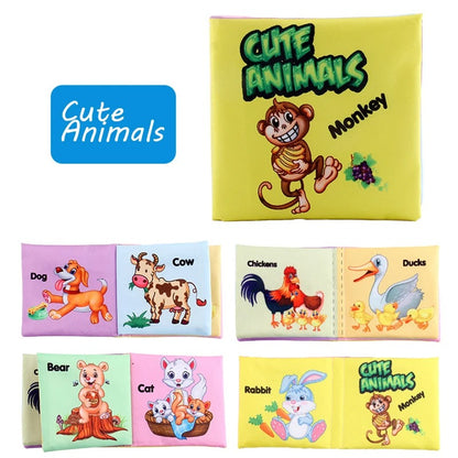 Livre bébé en tissus animaux mignons