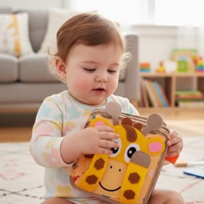 Livre bebe en tissus coloré
