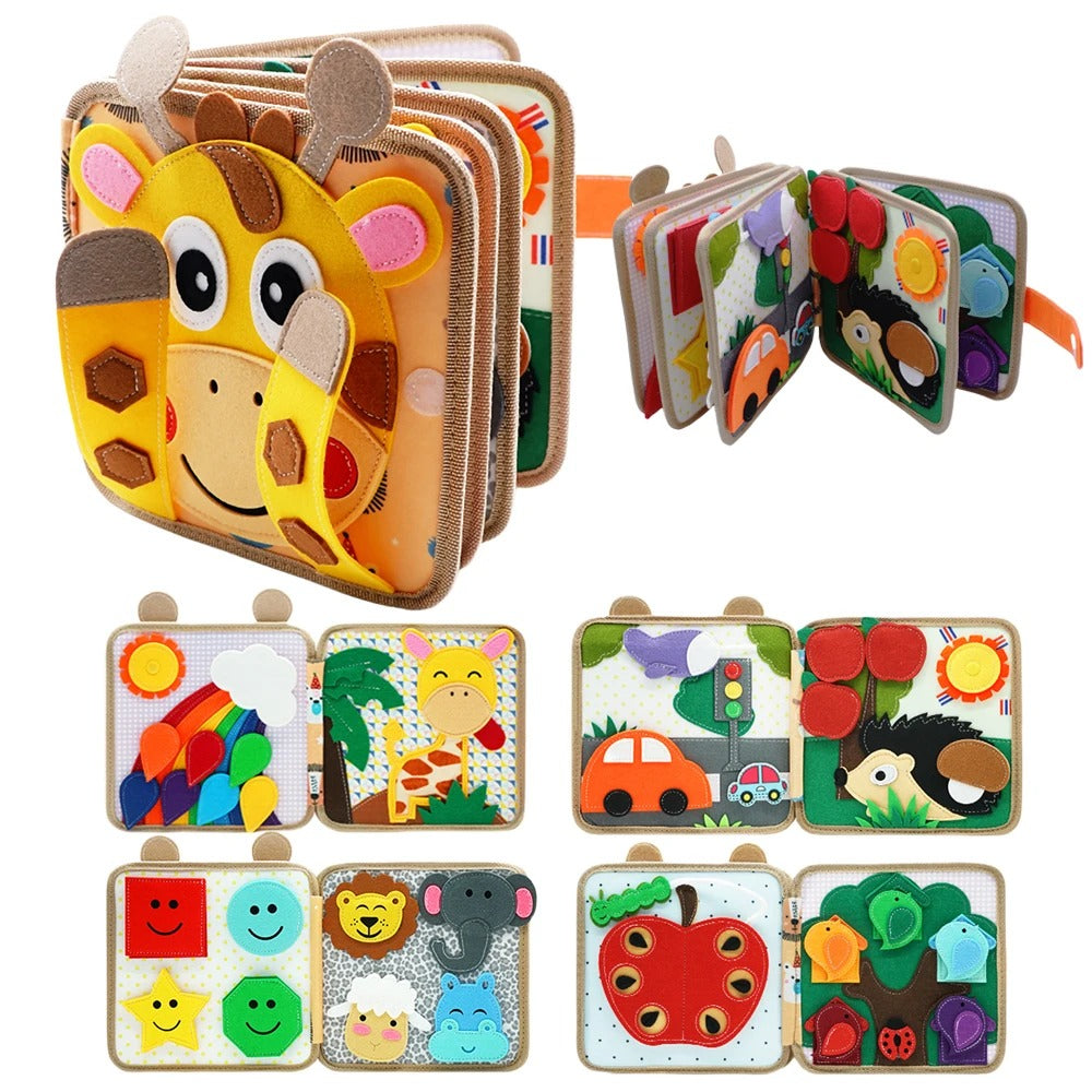 Livre bebe en tissus Girafe