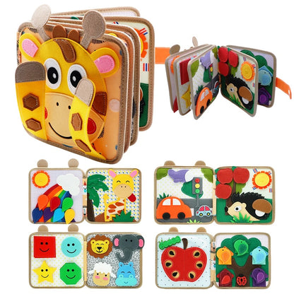 Livre bebe en tissus Girafe