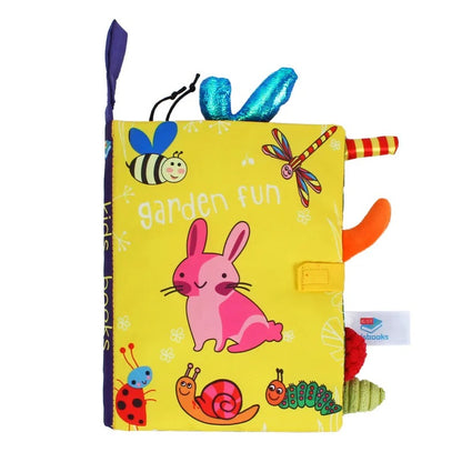 Livre bebe en tissus lapin