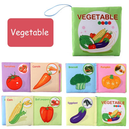 Livre bébé en tissus légumes