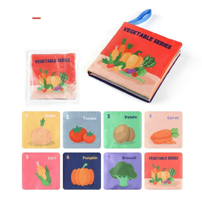 Livre bebe en tissus les légumes